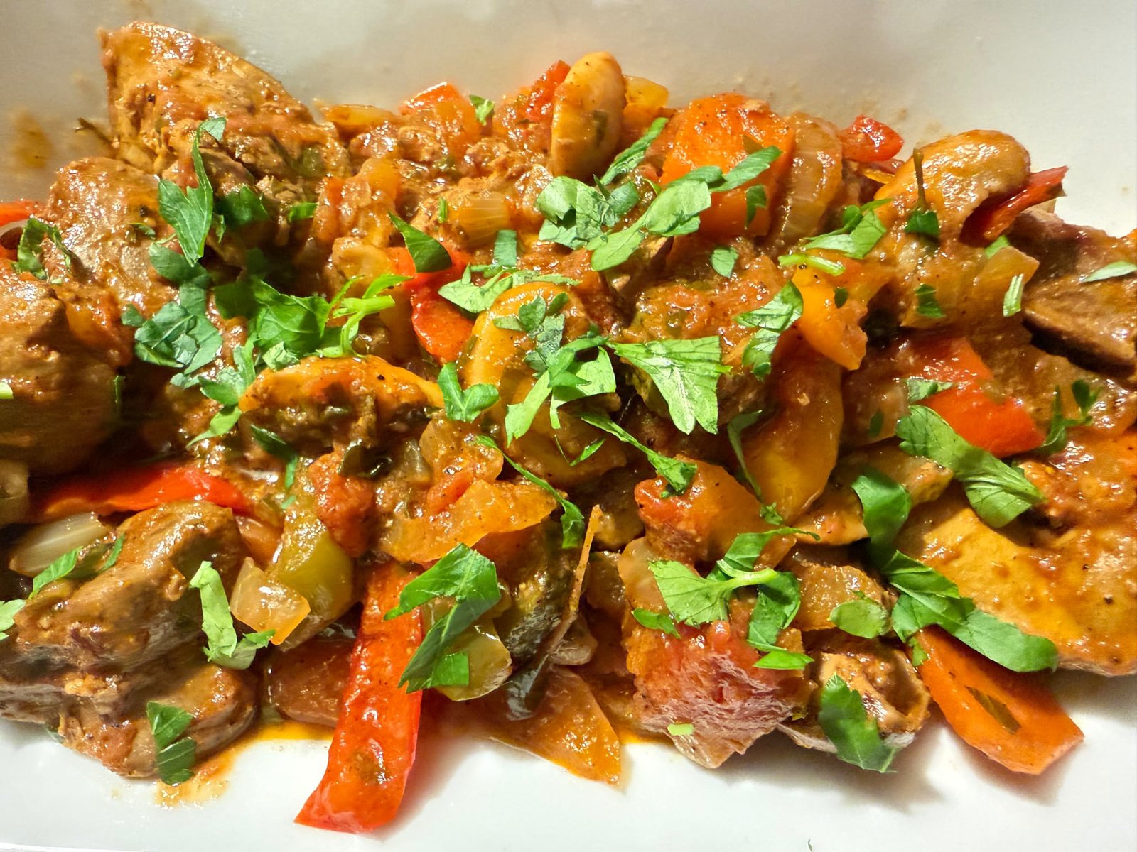 Пилешки дробчета по селски